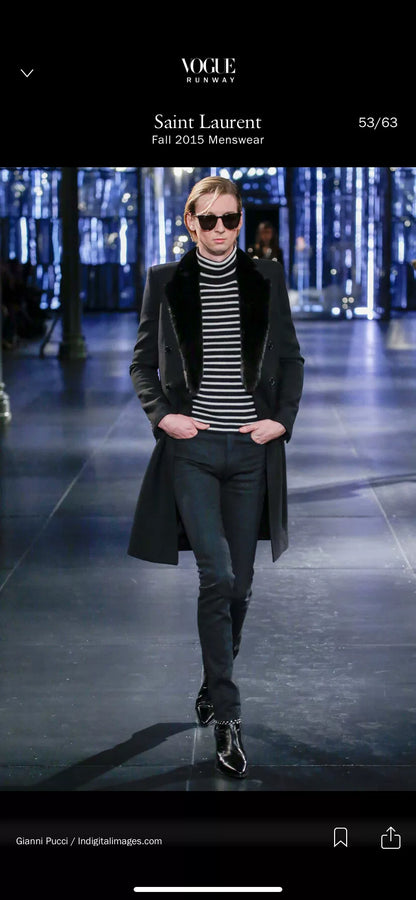 Saint Laurent FW15 Striped Turtleneck
