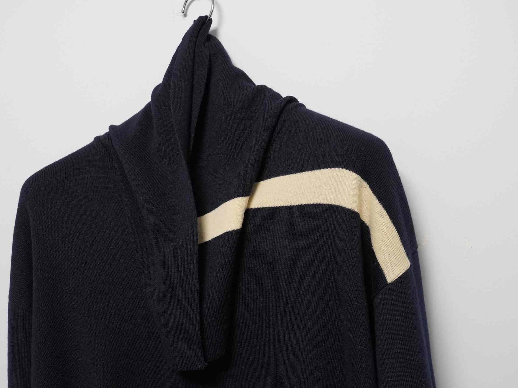 Yohji Yamamoto 1980ss Navy Collar Wool Sweater