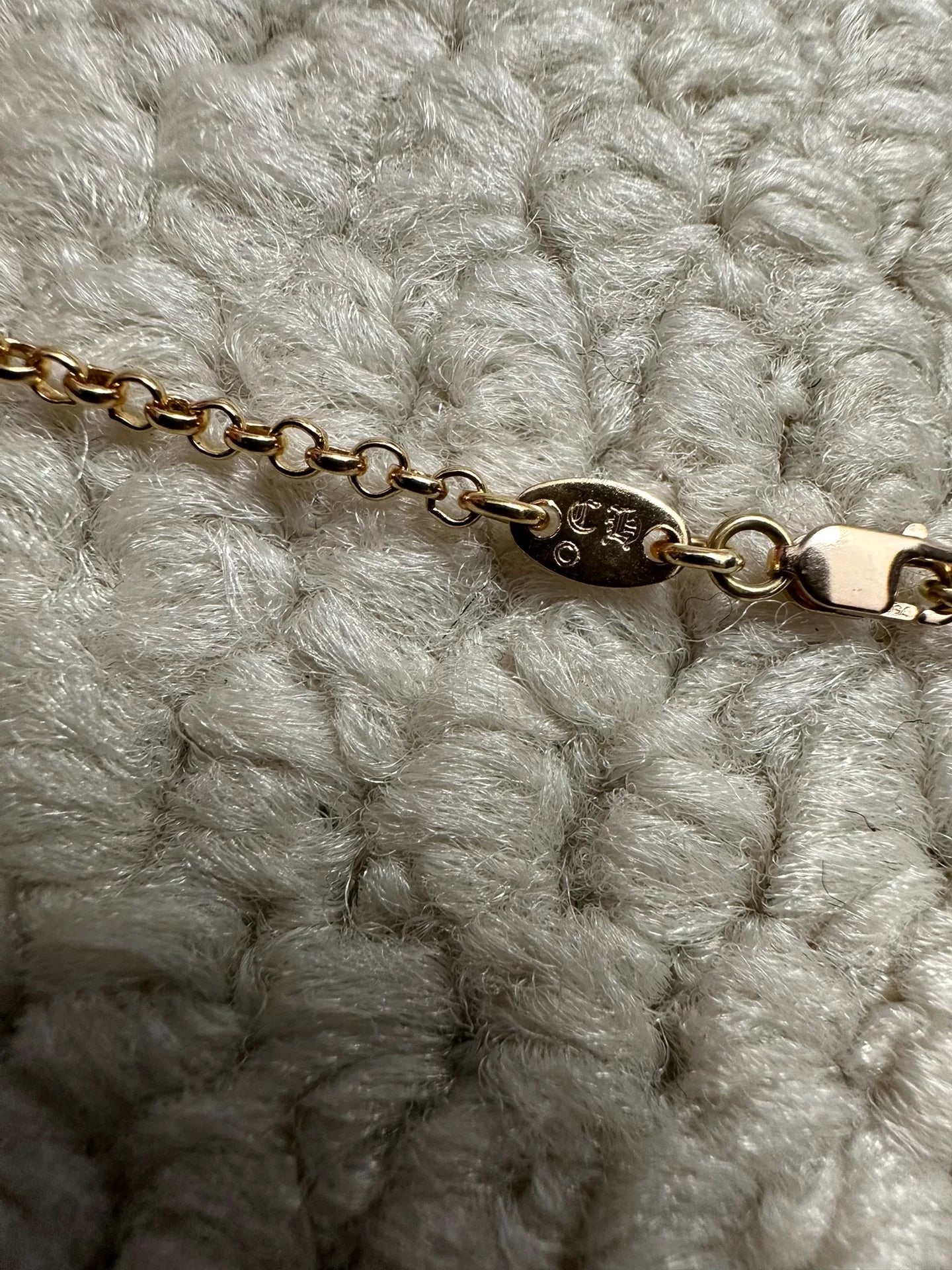 Chrome Hearts 22k RollChain Gold Necklace