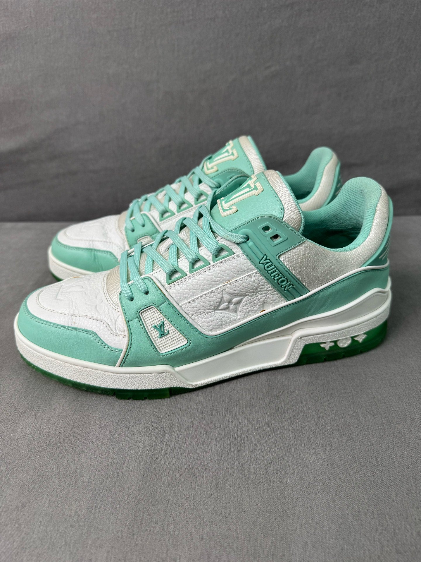 Louis Vuitton Trainer Tiffany Green Size 41