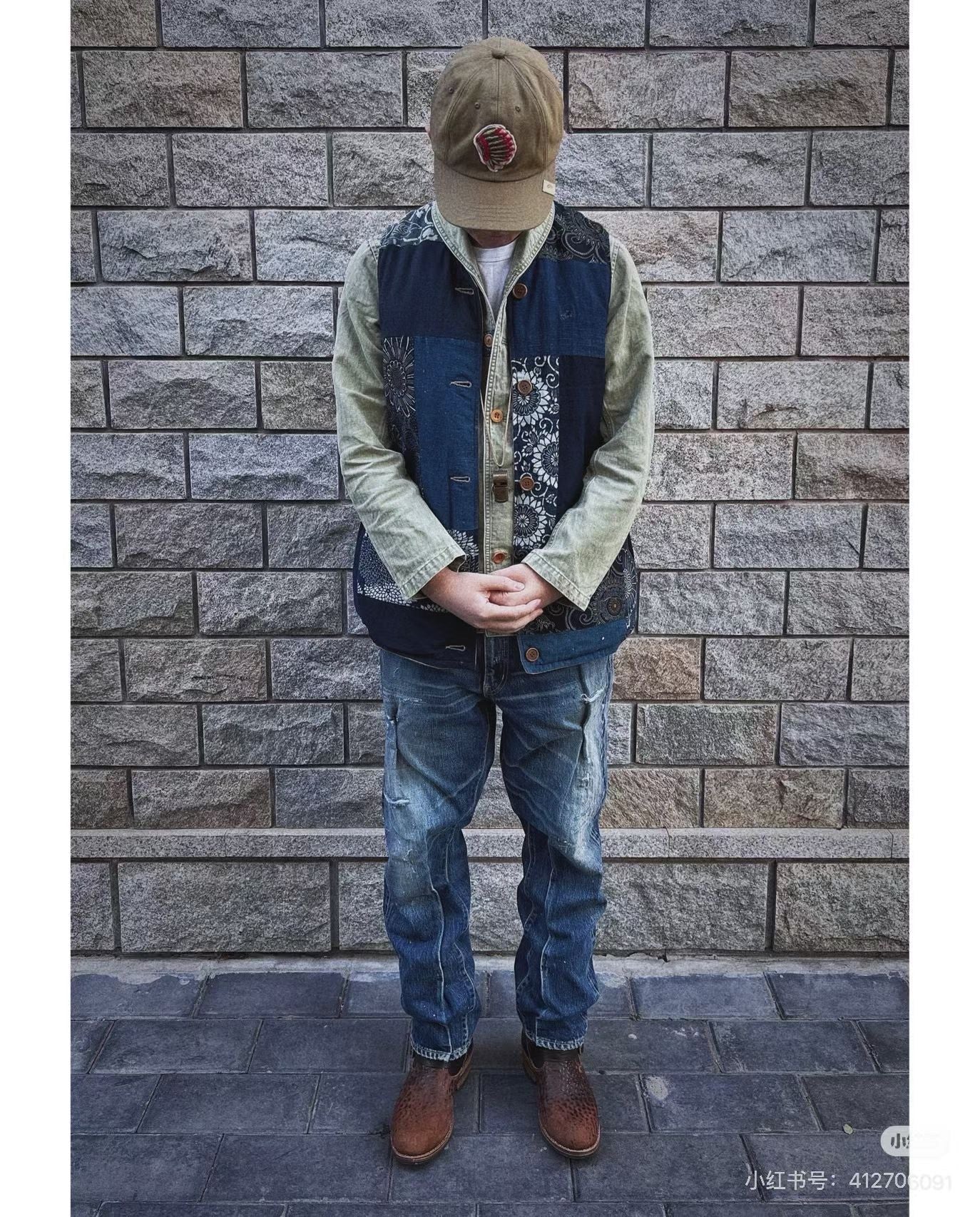 visvim kora down vest in grey