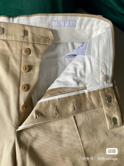 Prada Beige Straight Leg Trousers for Men