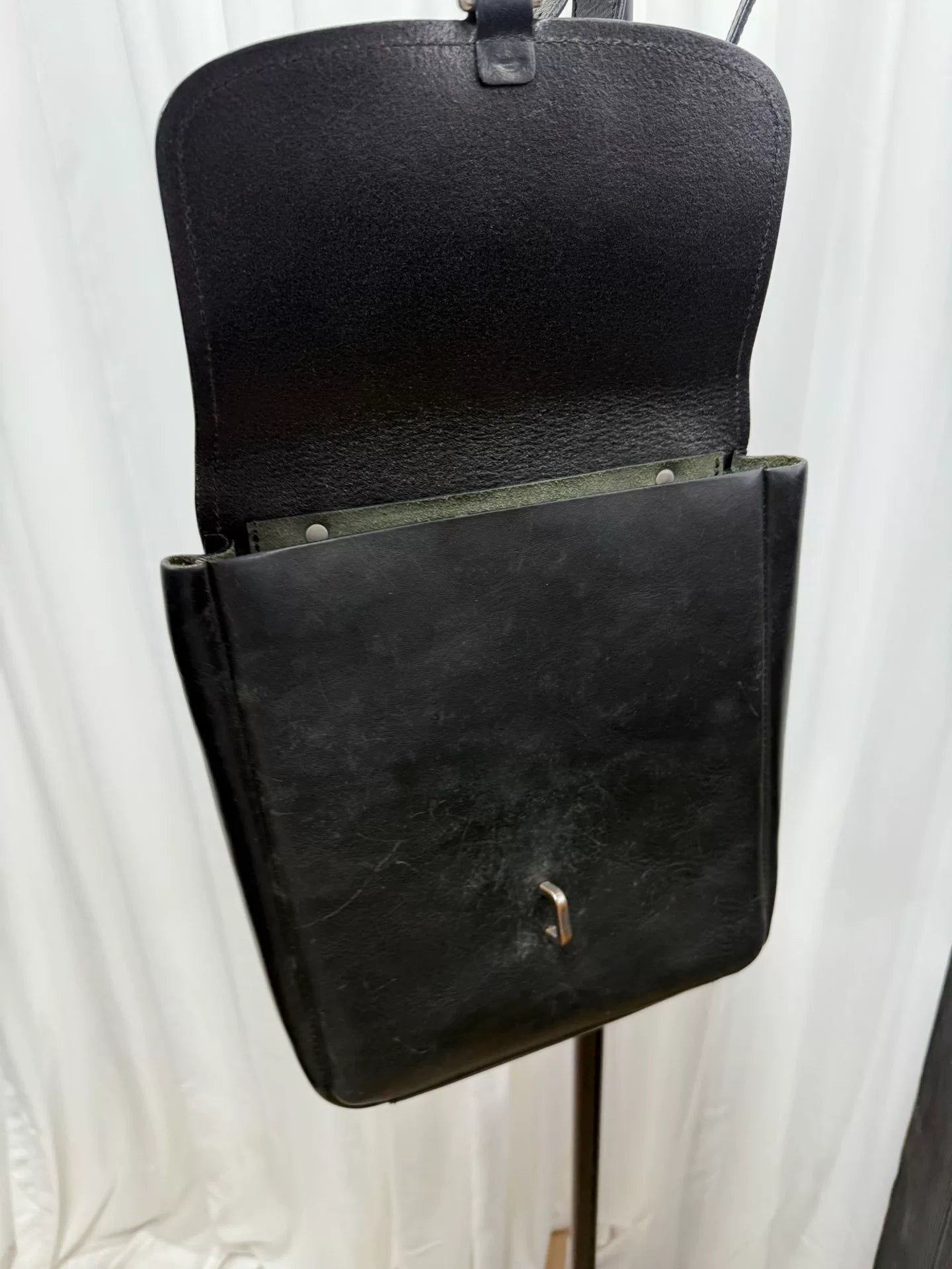 maison margiela thick leather crossbody bag