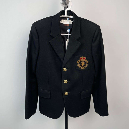 Saint Laurent Black Wool/Silk Blazer