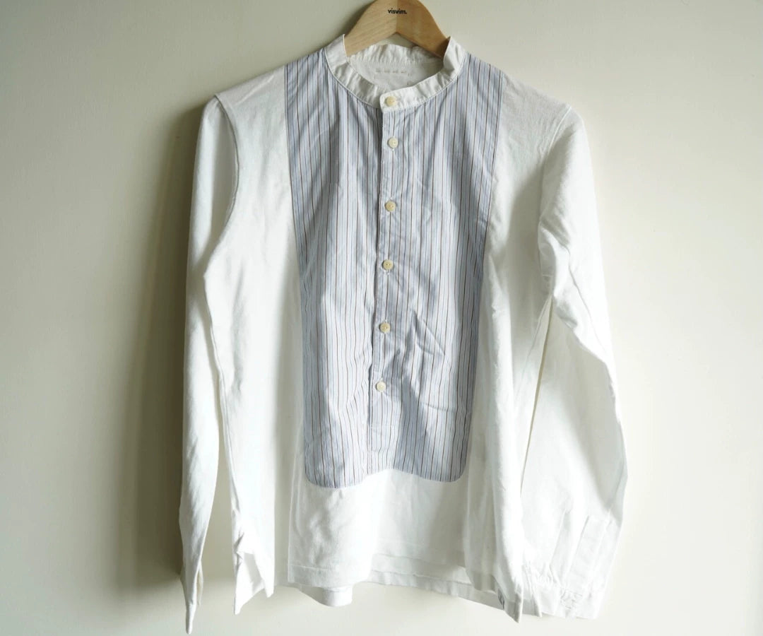 visvim marcella kurta striped long sleeve shirt