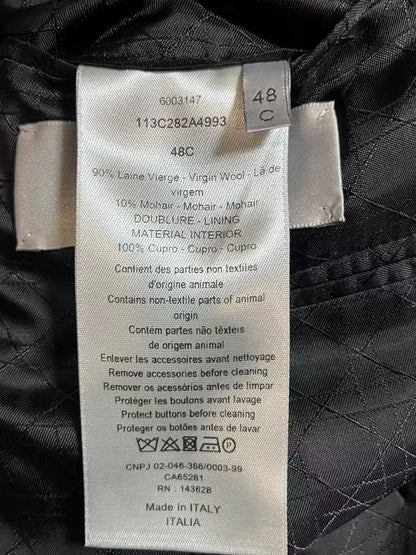 Dior Double-Breasted Black Suit Jacket