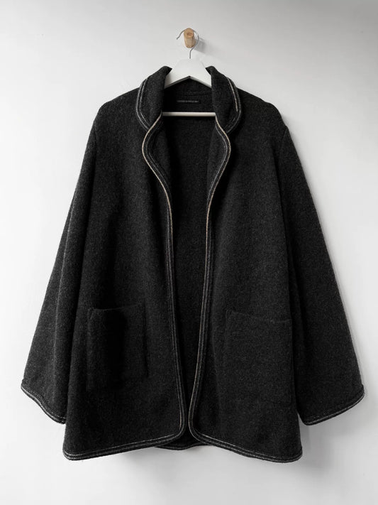 Yohji Yamamoto Wool Jacket with Contrast Edges
