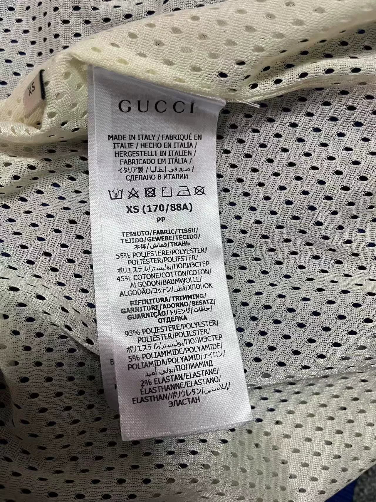 Gucci Colorblock Logo Casual Zip Jacket
