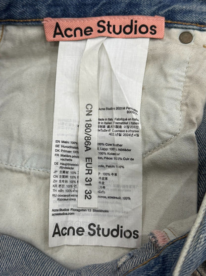 ance studio 2021m mud-dyed denim pants