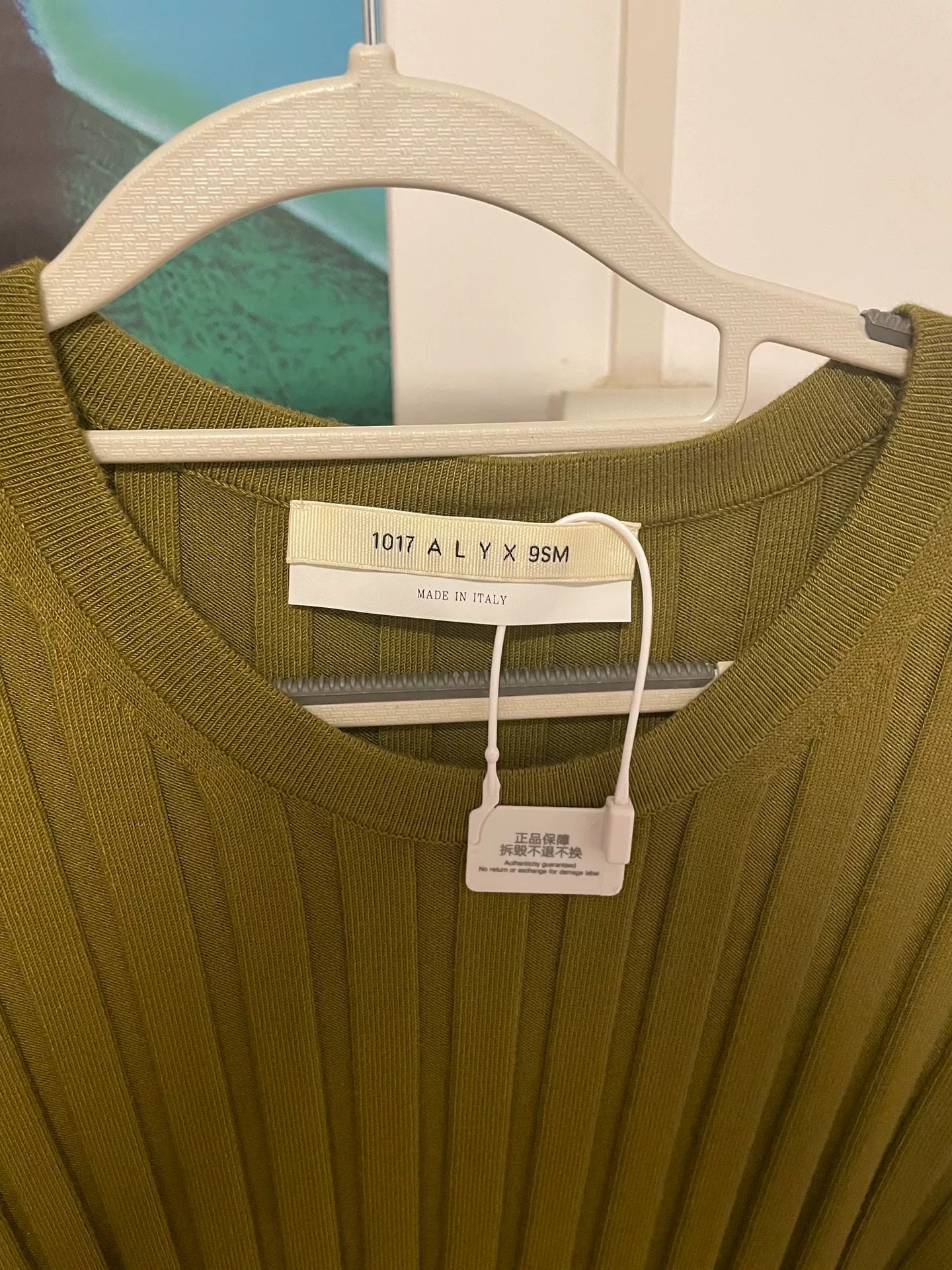 Alyx Green Ribbed Sweater