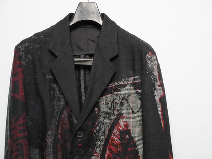 yohji yamamoto 2021ss jacket with deep slits