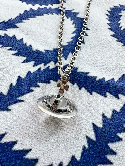 Vivienne Westwood Vintage 925 Silver Orb Necklace