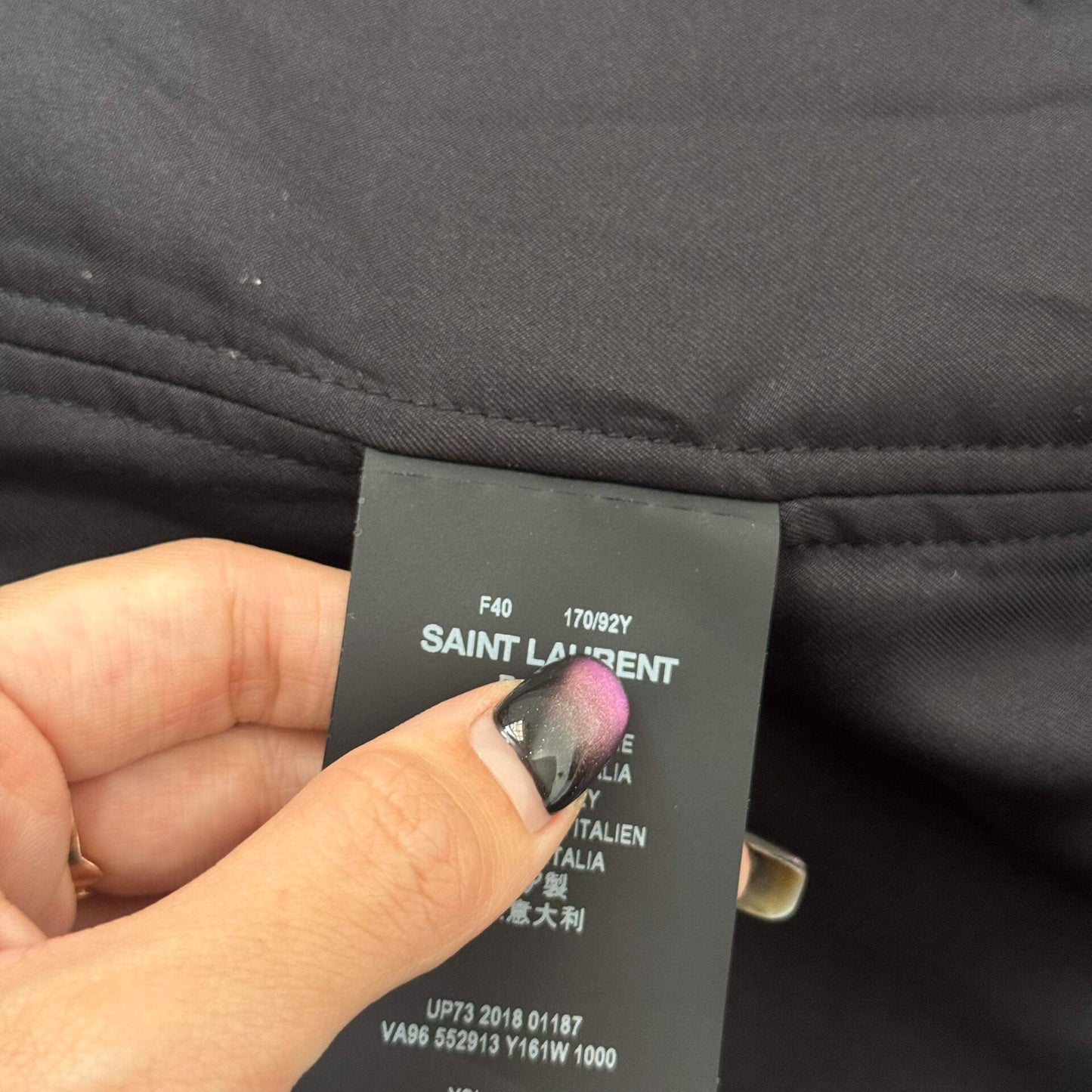 Saint Laurent Graffiti Embroidery Bomber Jacket