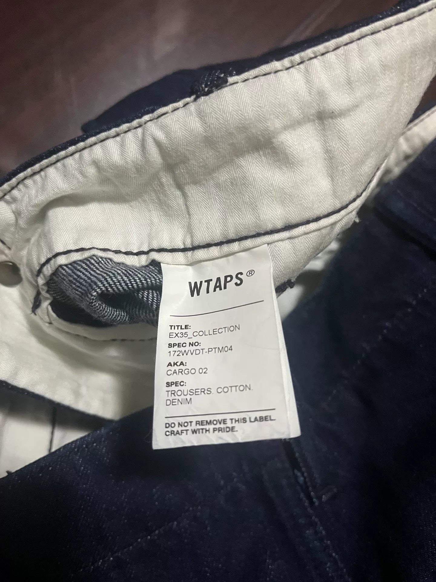 WTAPS 17AW Cargo Denim Military Pants