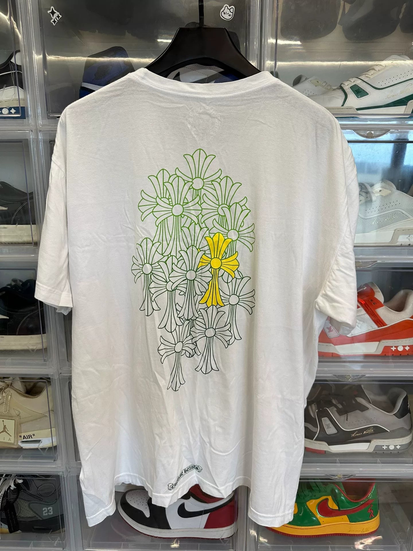 Chrome Hearts White Cross Short Sleeve