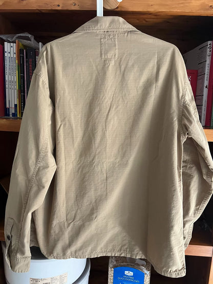 visvim domaine shirt with badges khaki