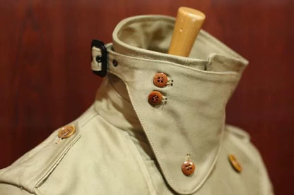 stylish desert yellow trench coat for spring