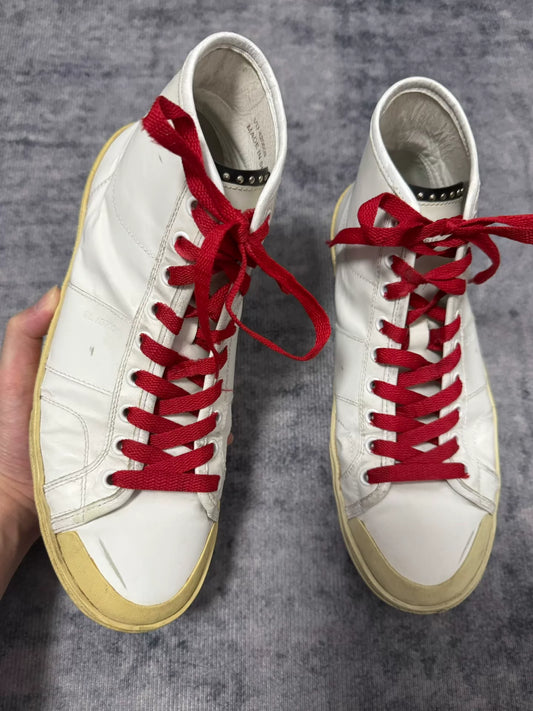 Saint Laurent High-Top Sneakers with Studs