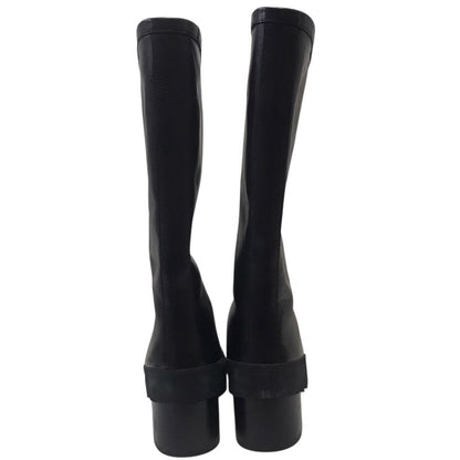 raf simons black leather boots size 43