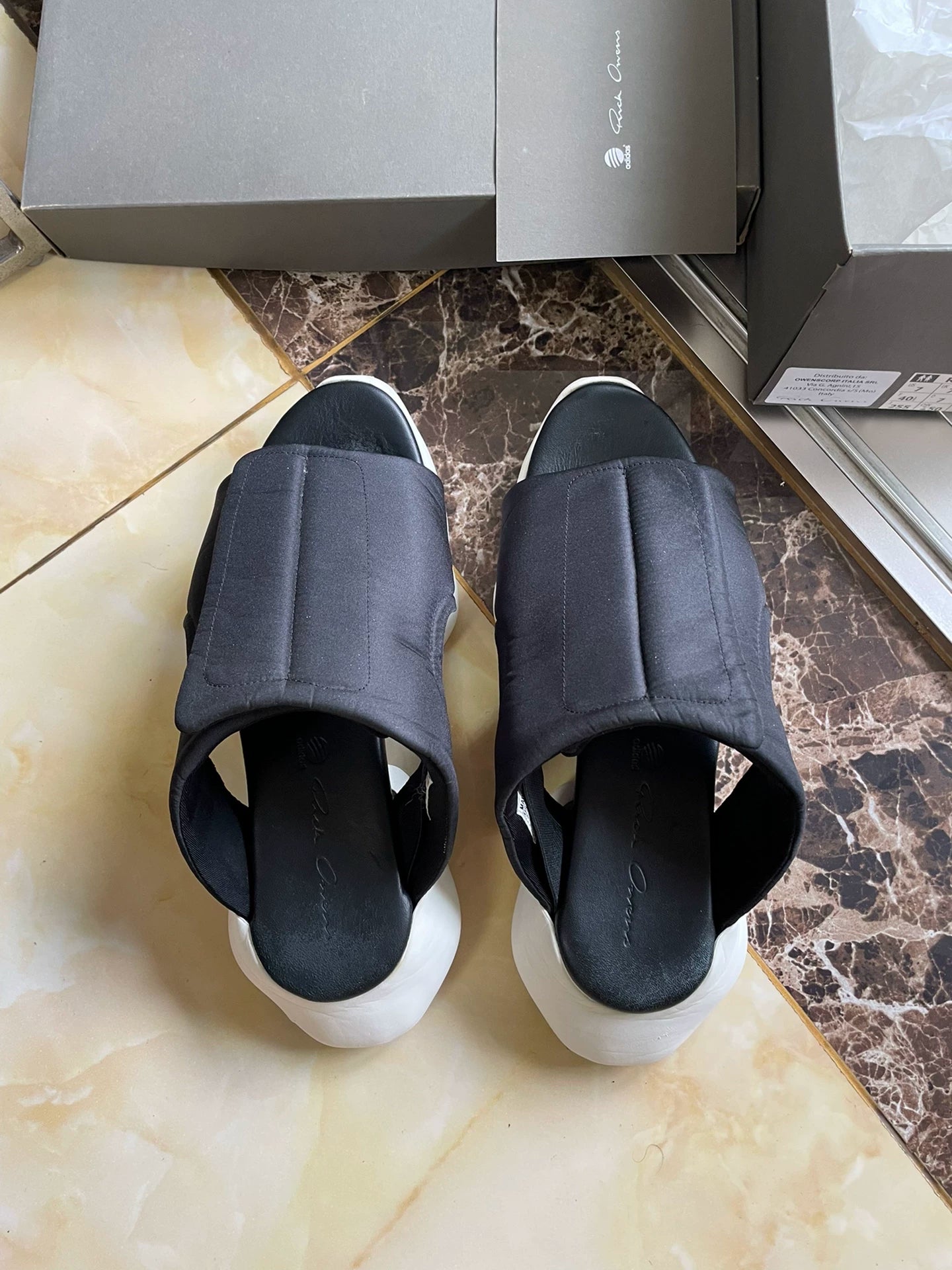 Rick Owens x Adidas Tank Slides AQ2822
