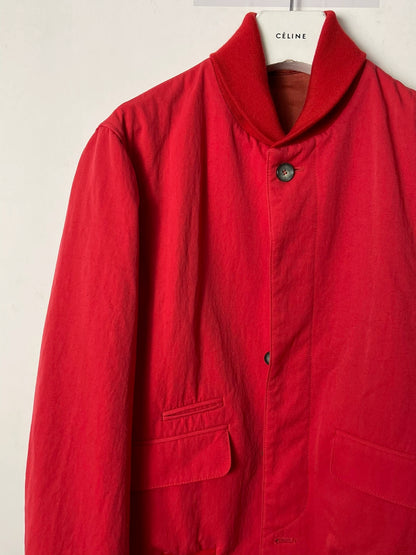 alexander mcqueen red varsity bomber jacket