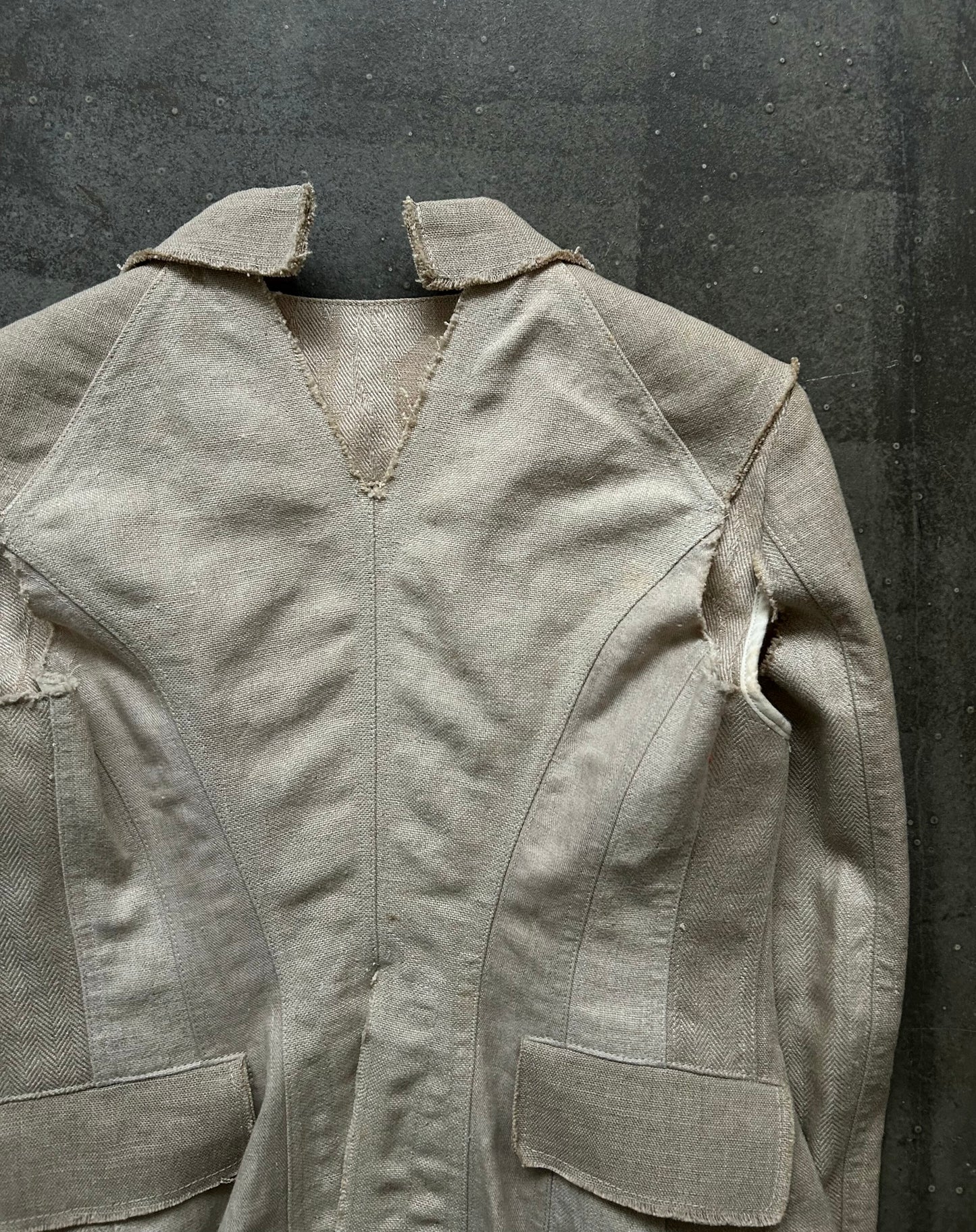 junya watanabe faux layered suit jacket