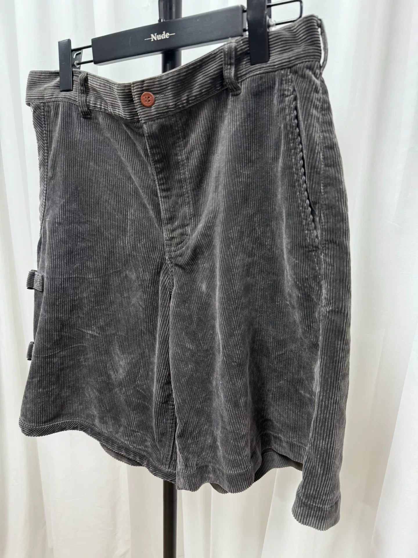 comme des garcons homme plus corduroy shorts