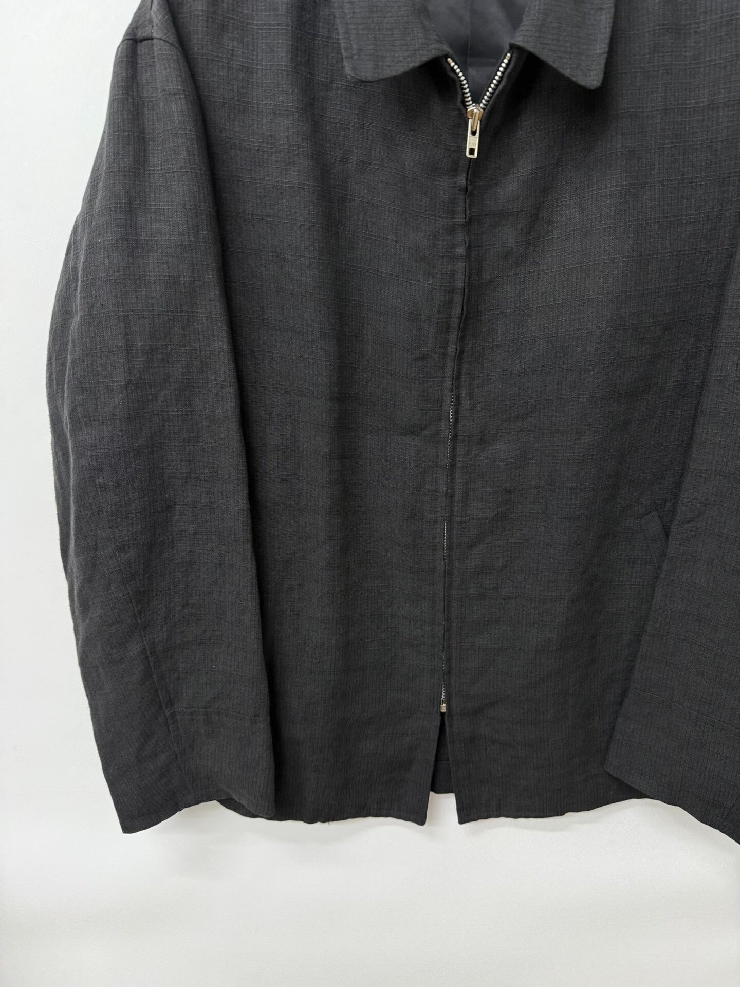 y's for men linen texture collar jacket