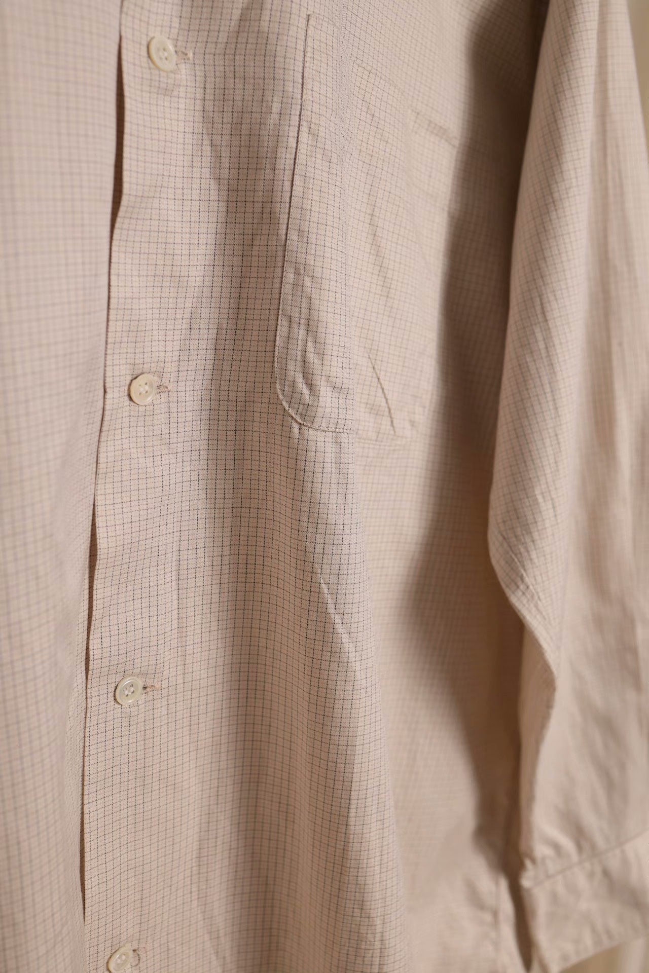 Y's for Men Yohji Checkered Oversized Shirt