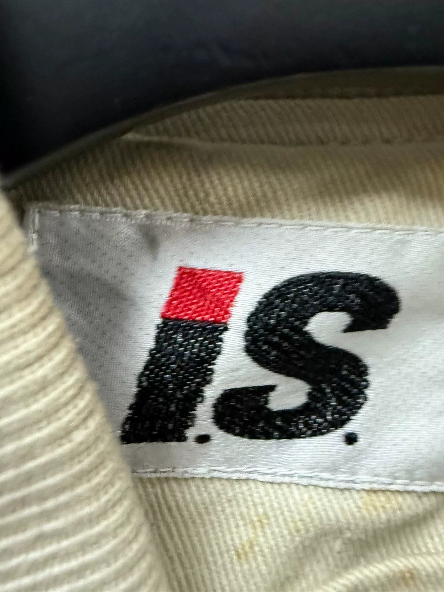 issey miyake men canvas jacket in beige