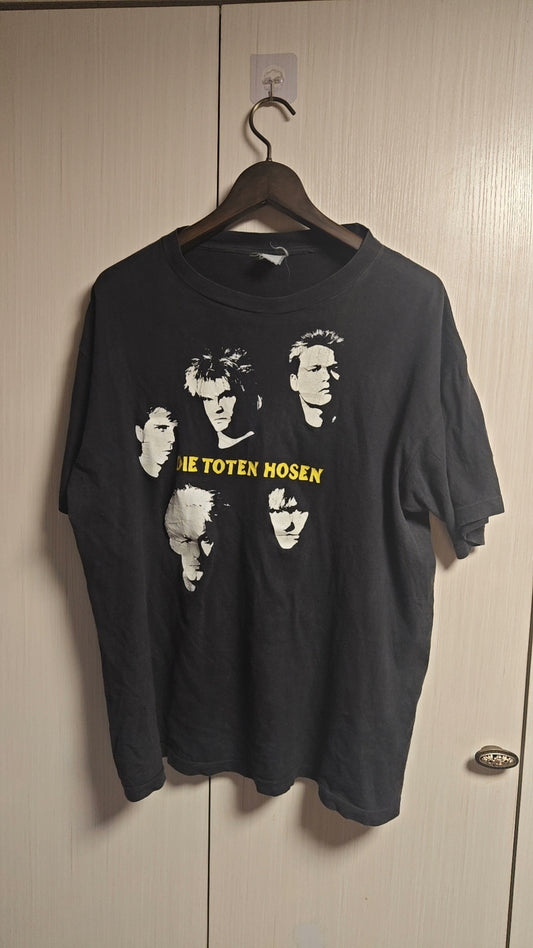 vintage band tee with graphic design