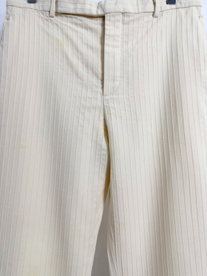 Saint Laurent Beige Pinstripe Suit
