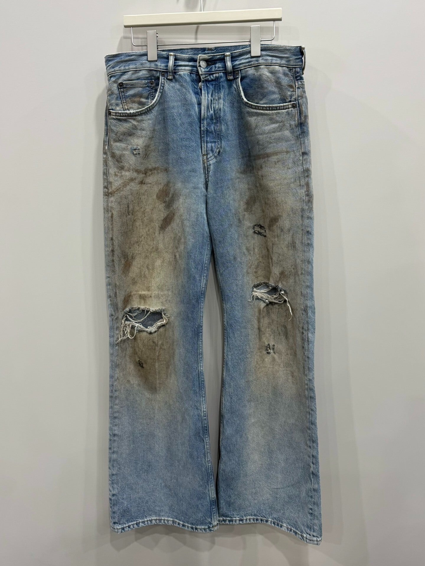 ance studio 2021m mud-dyed denim pants