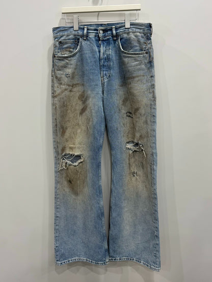 ance studio 2021m mud-dyed denim pants