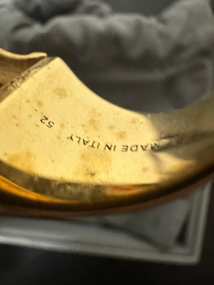 balenciaga eiffel tower ring in gold