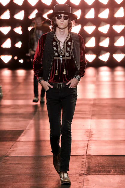 Saint Laurent Velvet Starburst Shirt