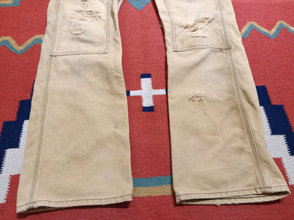 RRL Mud-Dyed Slim Bootcut Work Pants