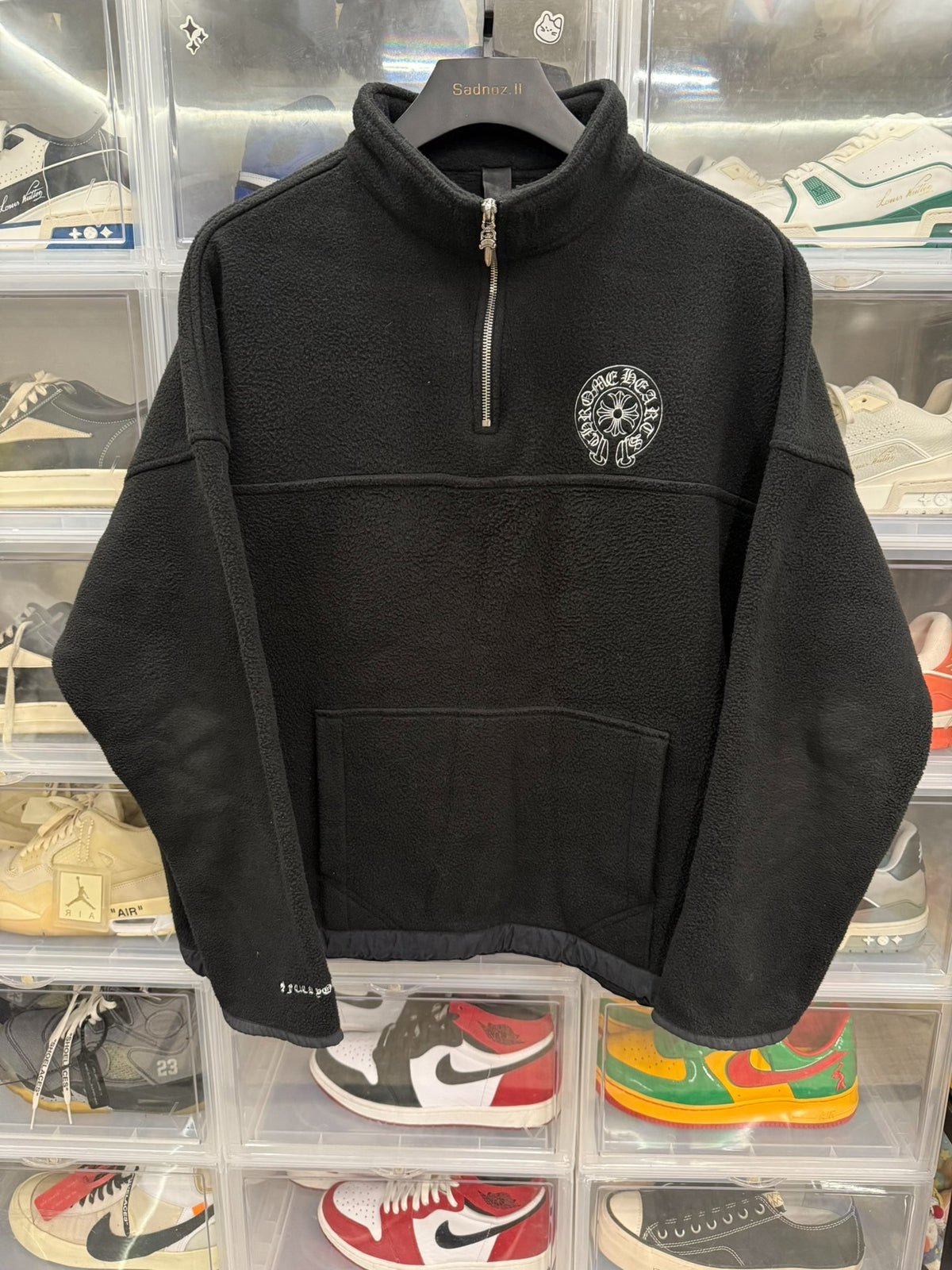 Chrome Hearts Half-Zip Fleece Sweatshirt