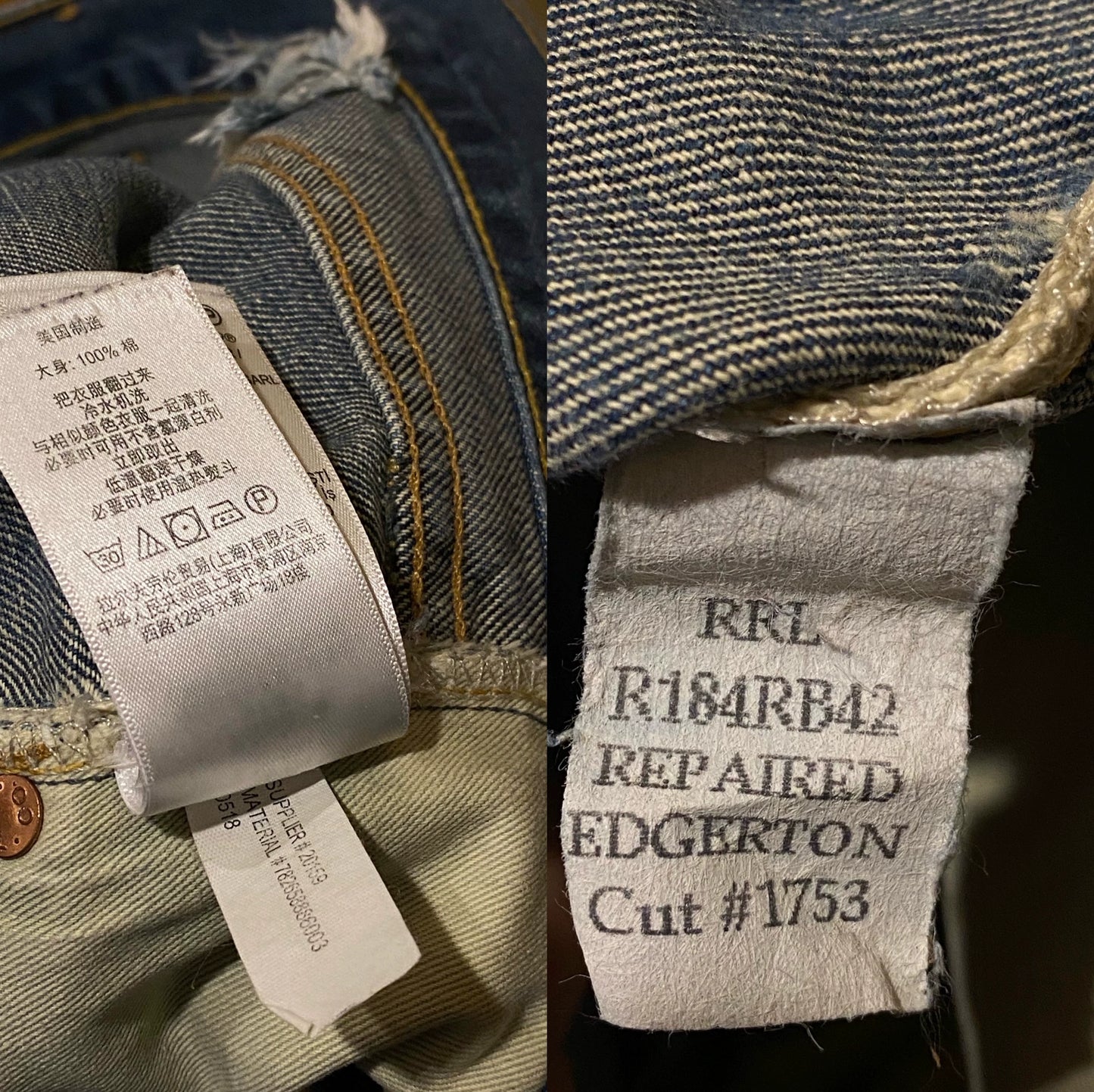 2018 Low Straight Selvedge Jean by RRL