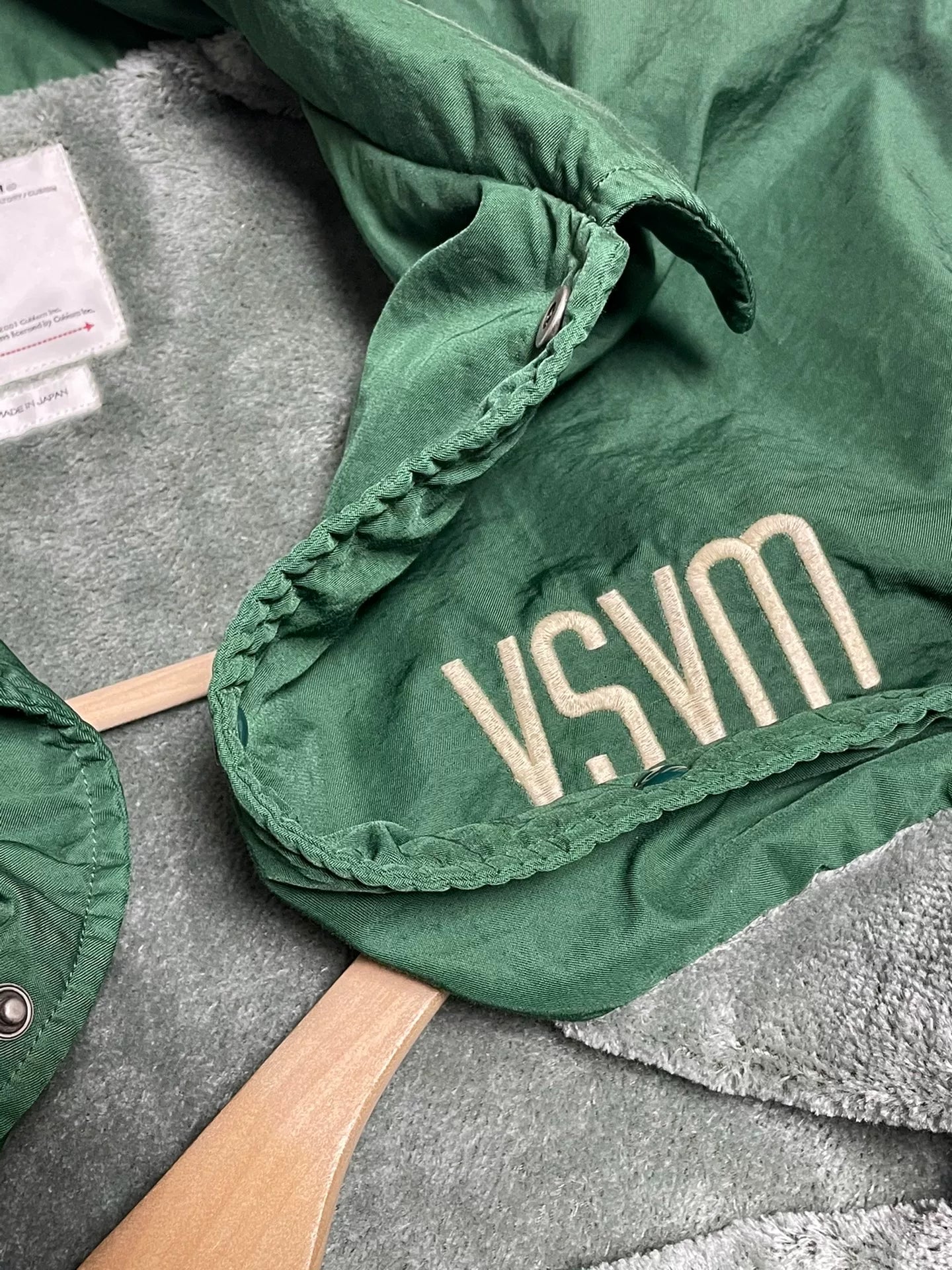 visvim coach jacket in green color