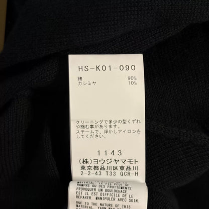 black long sleeve wool cashmere sweater