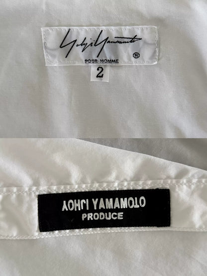 Yohji Yamamoto White Long Sleeve Shirt