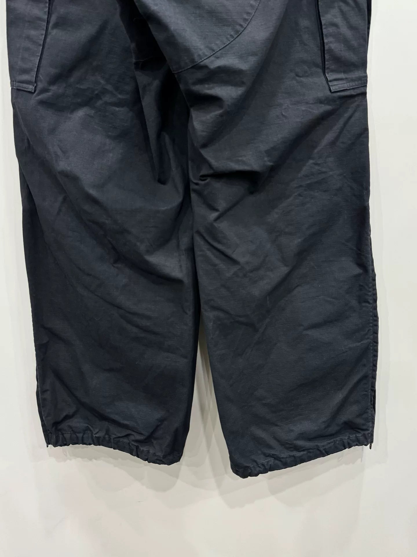 balenciaga pulled cargo stacked work pants