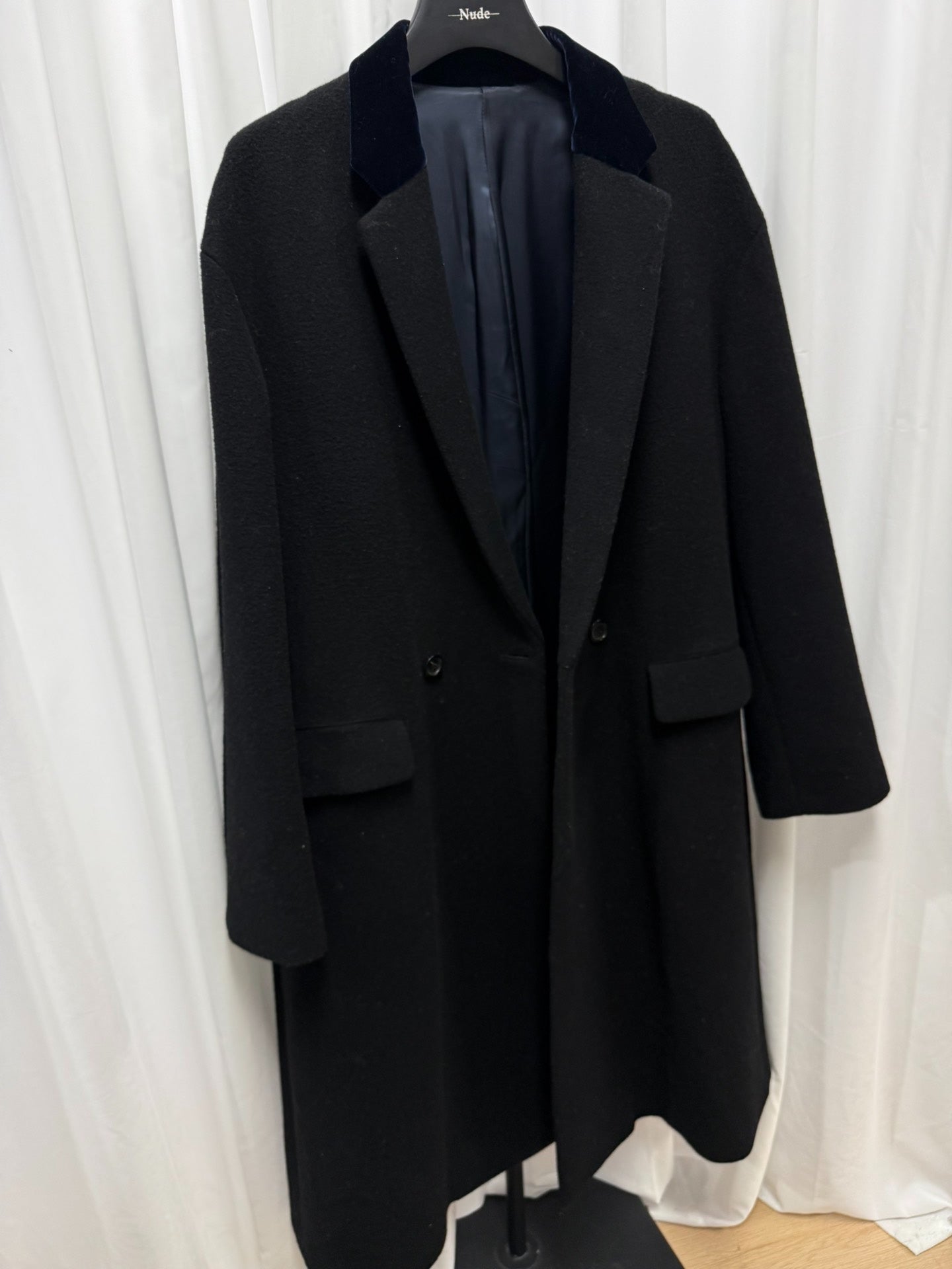 Kanye Inspired Velvet Collar Coat