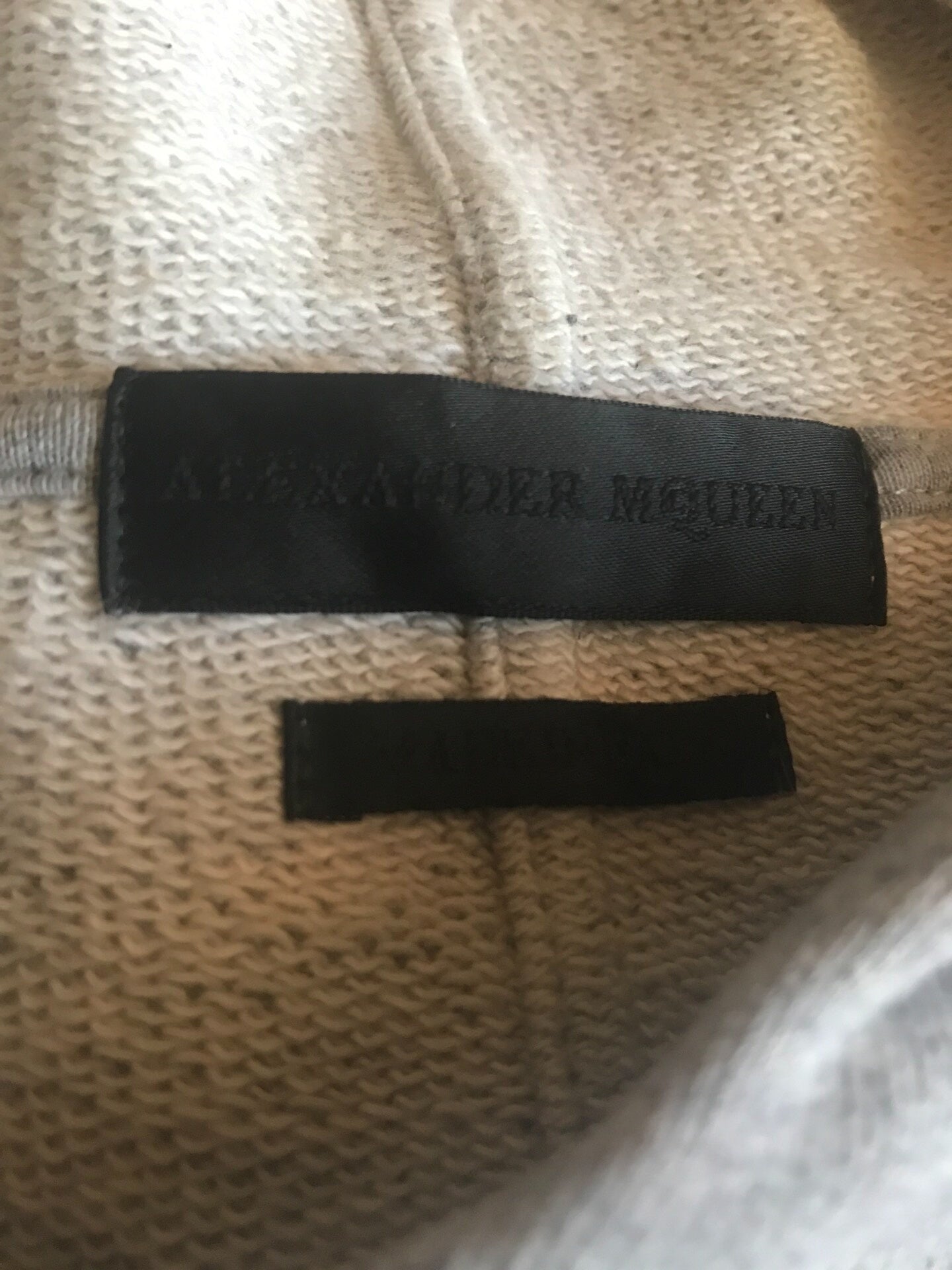 alexander mcqueen black label hoodie sweatshirt