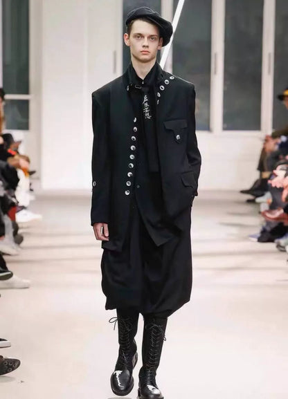 Yohji Yamamoto Black Short Coat