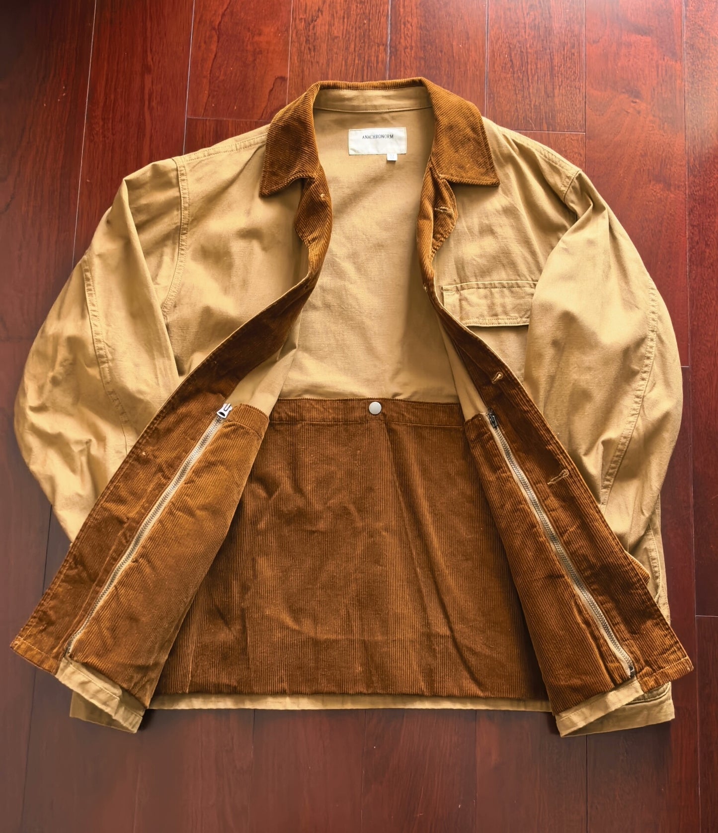 anachronorm hunting jacket in beige color