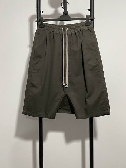 rick owens ro shorts in earth tone