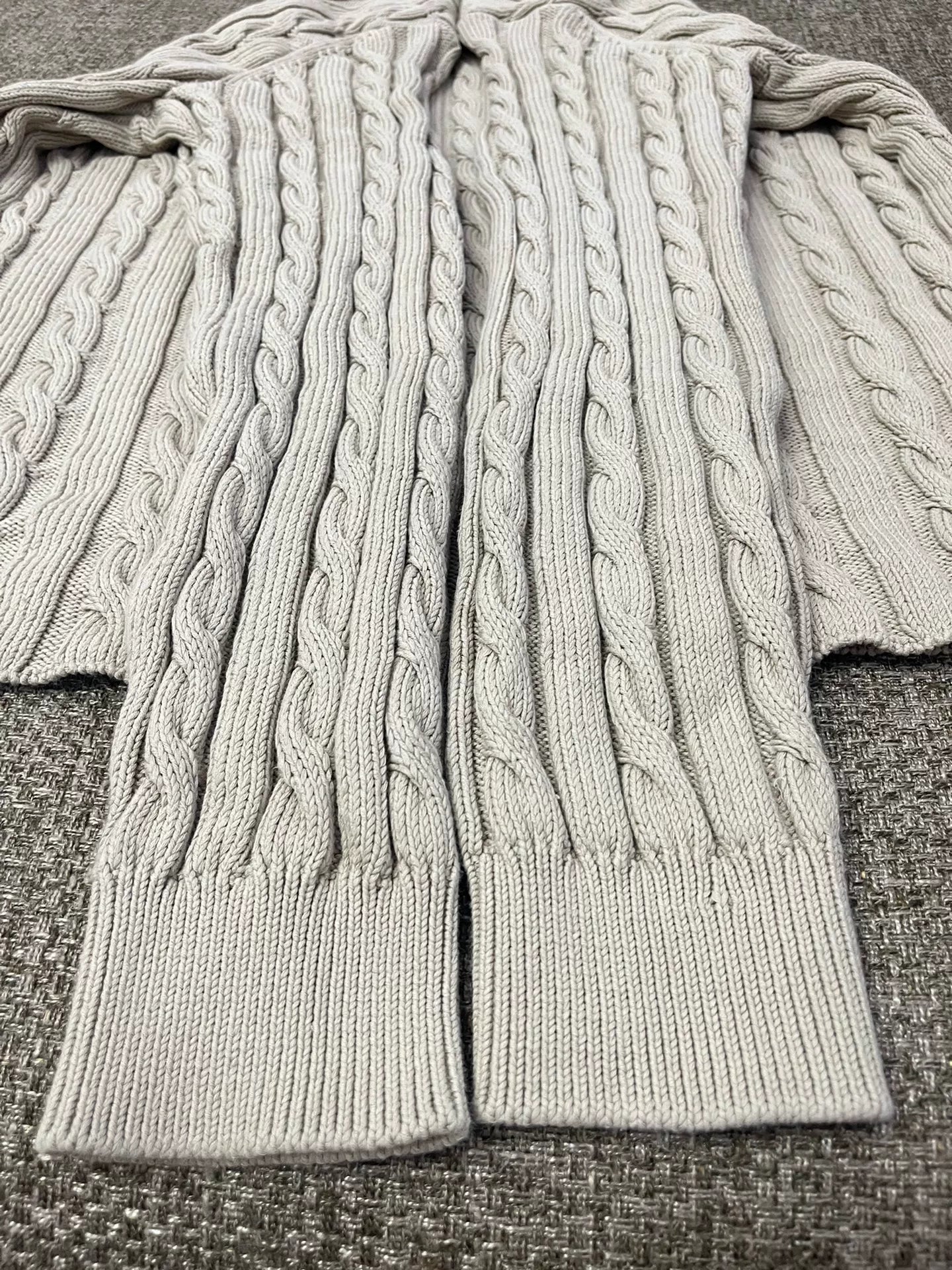 Auralee College Cable Knit Sweater