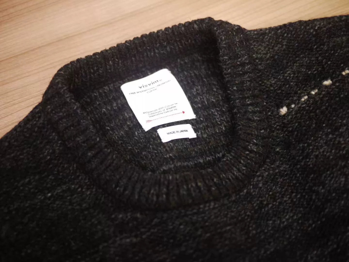 VISVIM AMPLUS KNIT GRADIENT BLACK Size 3